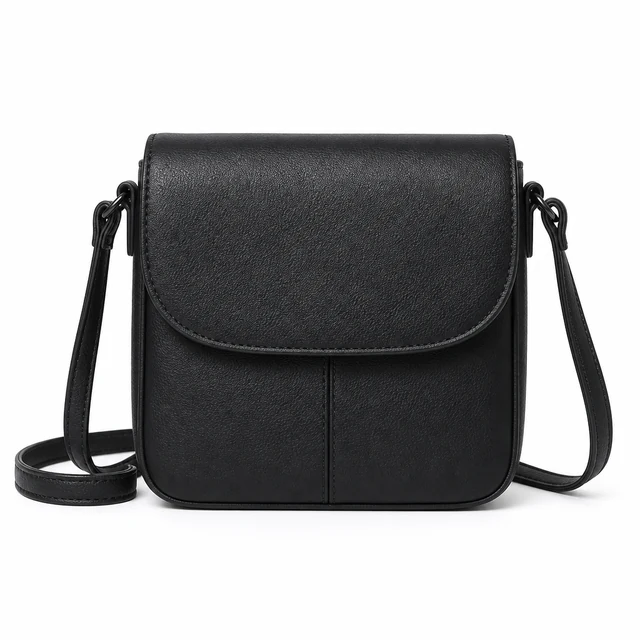 Noir Crossbody, kompakte schwarze Tasche